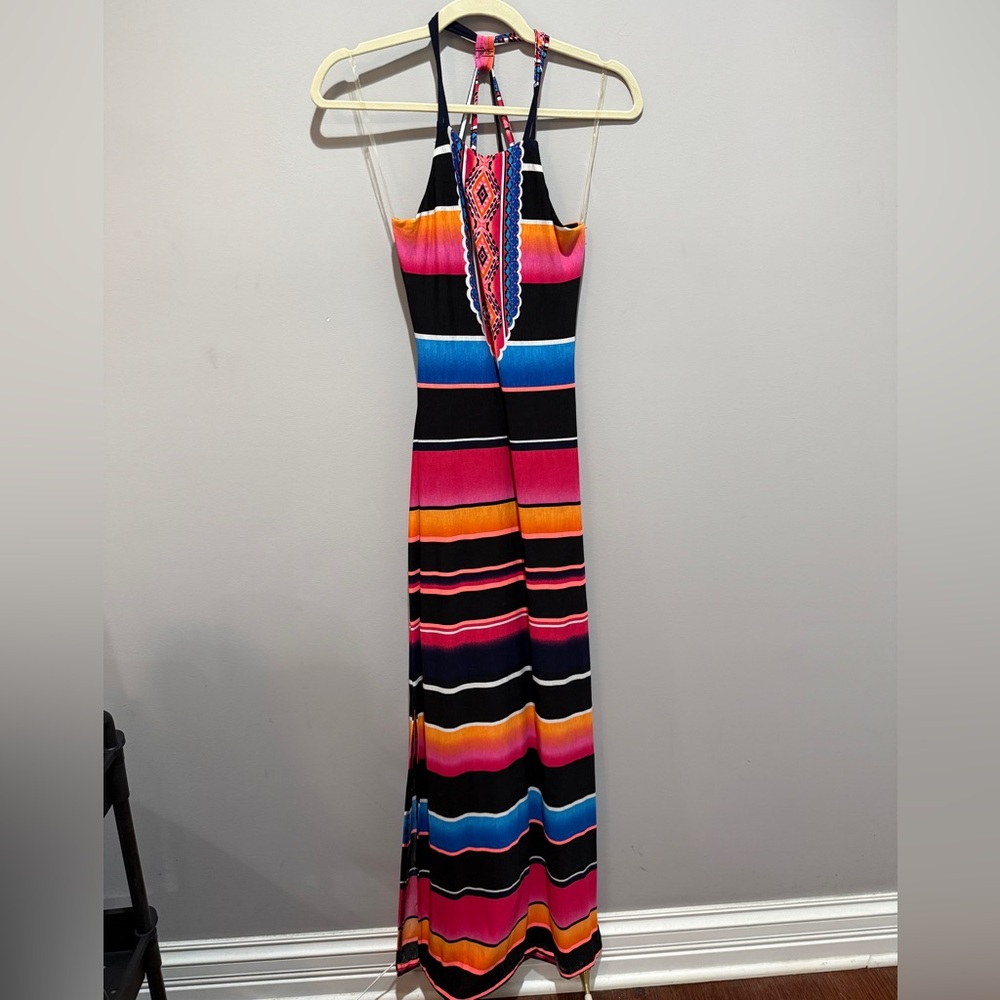 Fashion Nova Black Stripe Dress